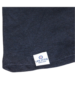 t-shirt blu melange 3
