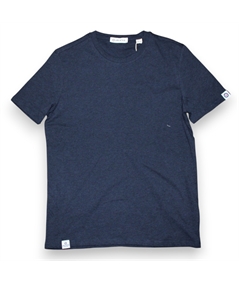 t-shirt blu melange 1