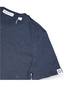 t-shirt blu melange 2