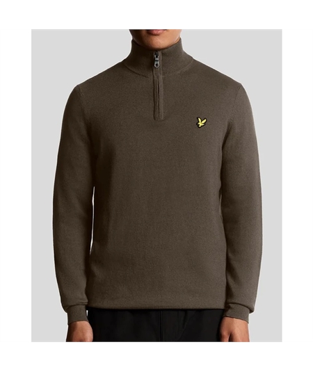 kn2112 maglia mezza zip lyle scott