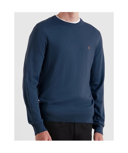 F4GF4081 maglia lna merino farah blue river 1