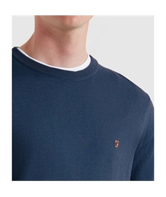 F4GF4081 maglia lna merino farah blue river 2