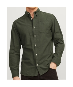 camicia oxford verde jack jones