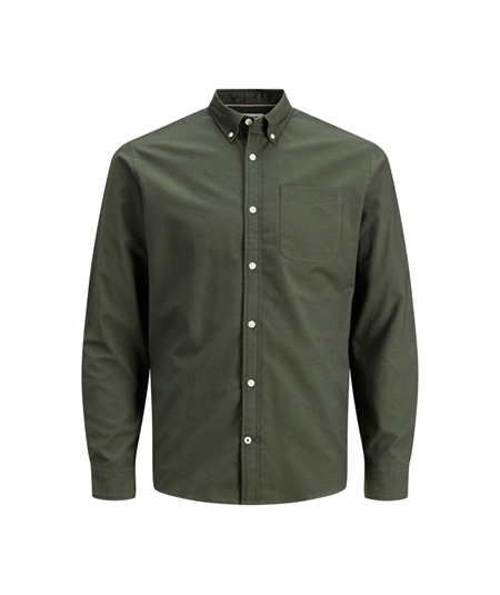 camicia oxford verde jack jones 3