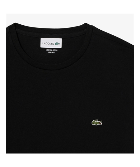 TH6709 t-shirt pima cotton lacoste nero 1