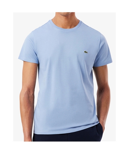 TH6709 t-shirt pima cotton lacoste celese 1