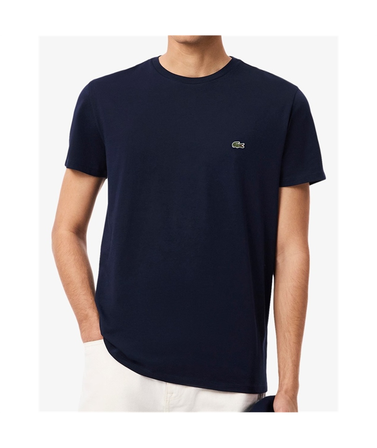 TH6709 t-shirt pima cotton lacoste blu 1
