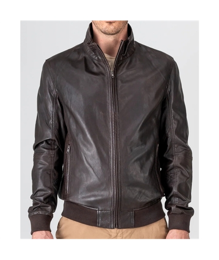 giacca pelle marrone 4