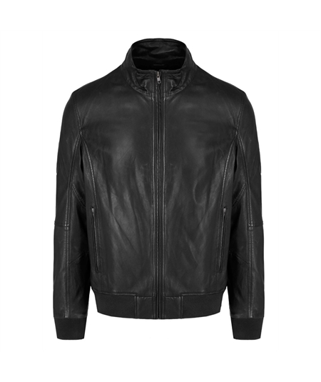 giacca pelle nero 1