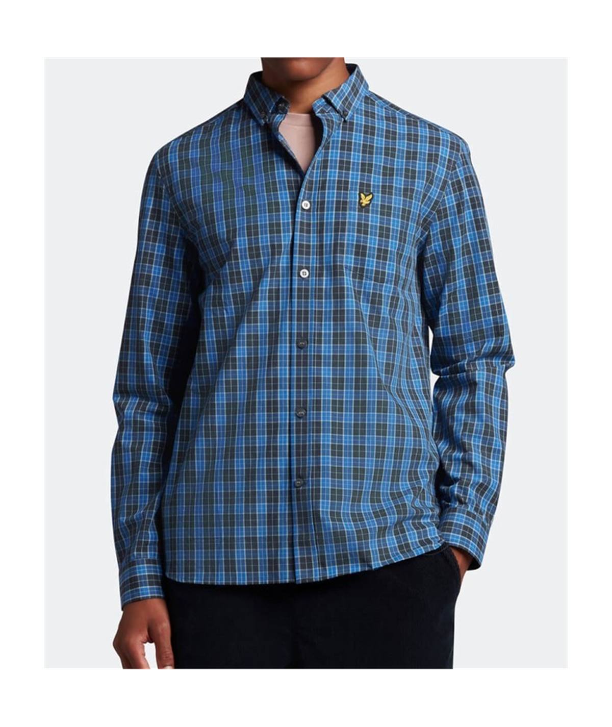 camicia popelin lyle scott quadri