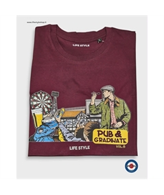 T-shirt Pub & gradinate vol. 8 Bordeaux 2