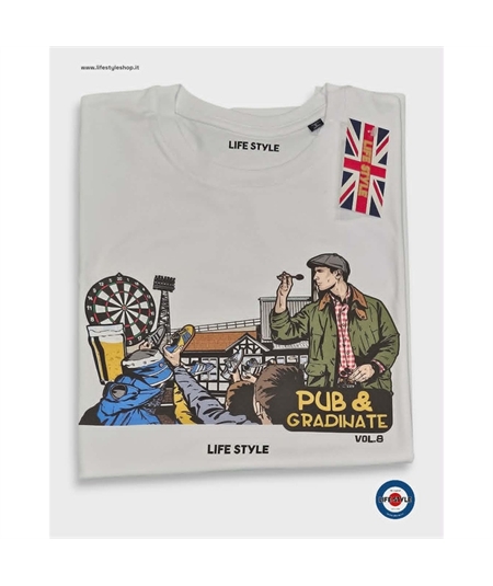 T-shirt Pub & gradinate vol. 8 bianco 2