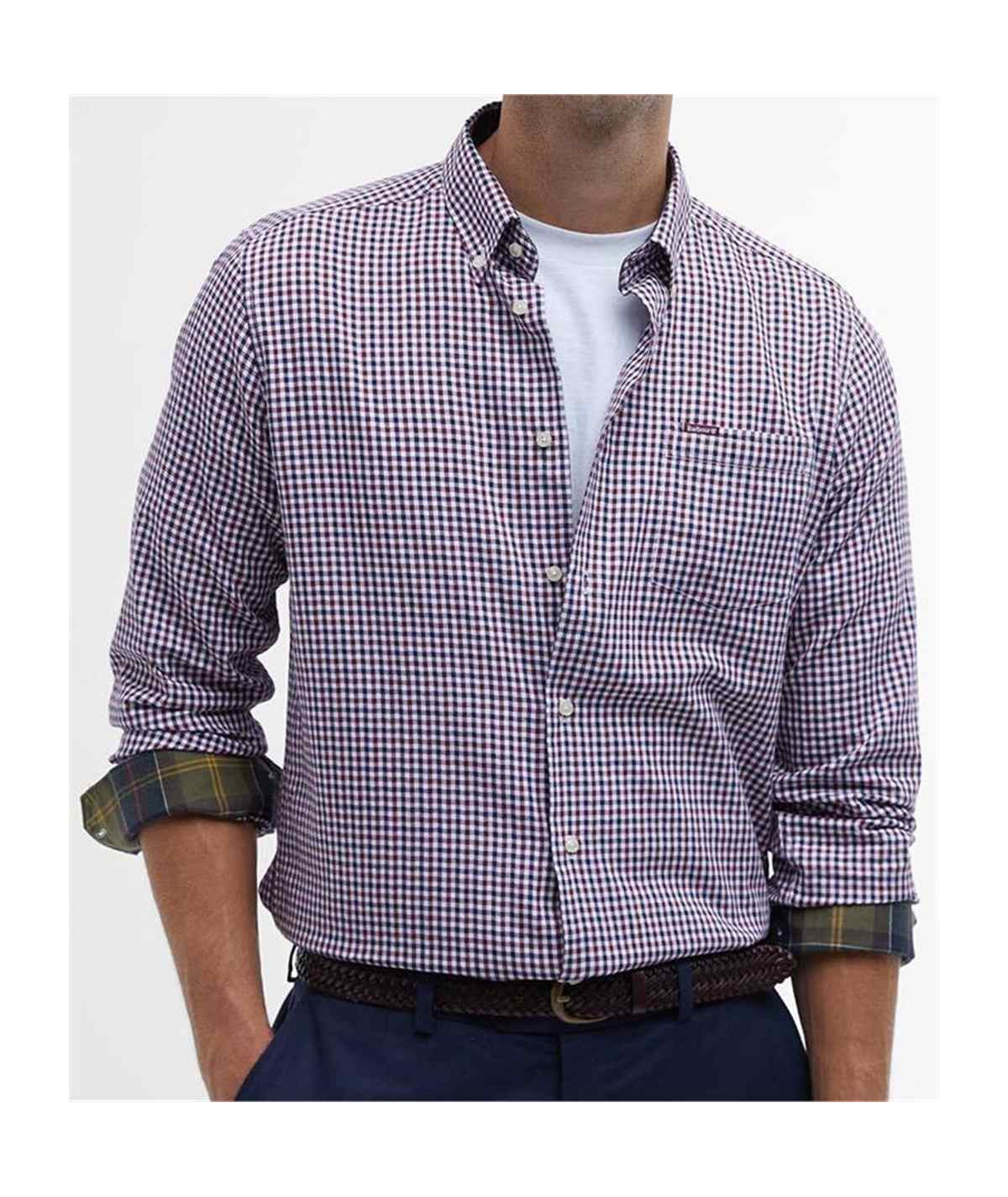 MSH5027RE33 camicia check barbour 1