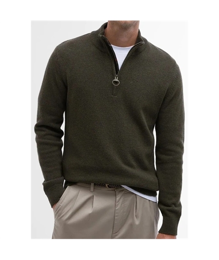 MKN0837OL91 maglia mezza zip barbour