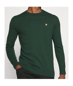 kn2110 maglia girocollo lyle scott verde 0