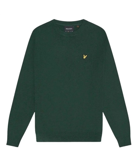 kn2110 maglia girocollo lyle scott verde 1
