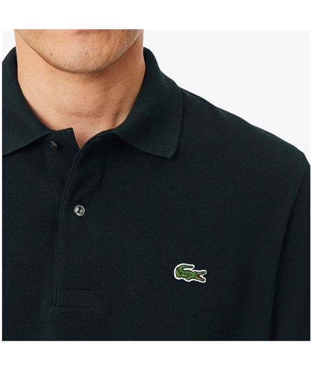 Polo manica lunga verde Lacoste 2