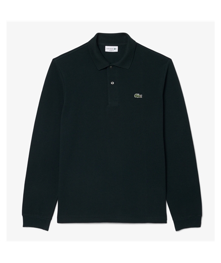 Polo manica lunga verde Lacoste 4
