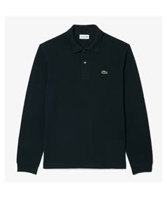 Polo manica lunga verde Lacoste 4