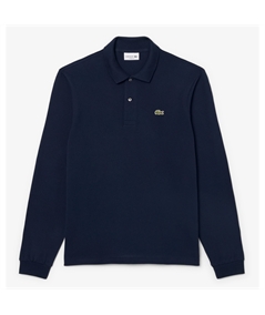 Polo manica lunga blu Lacoste 4