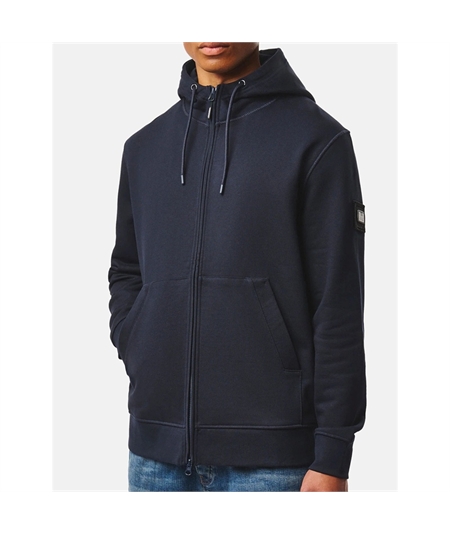 HD3B01 BL felpa zip e cappuccio WO 2