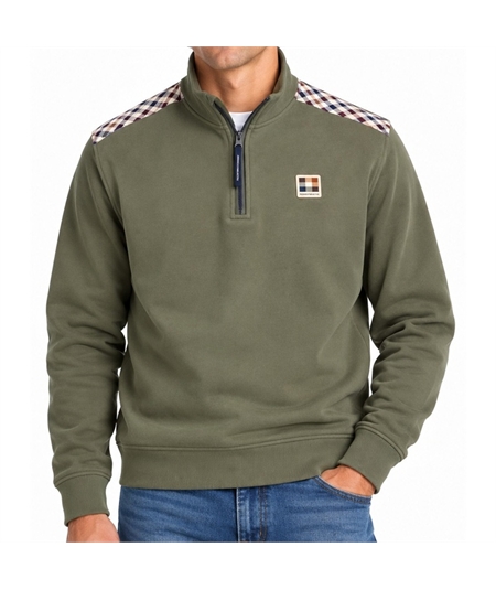 felpa mezza zip aquascutum 0