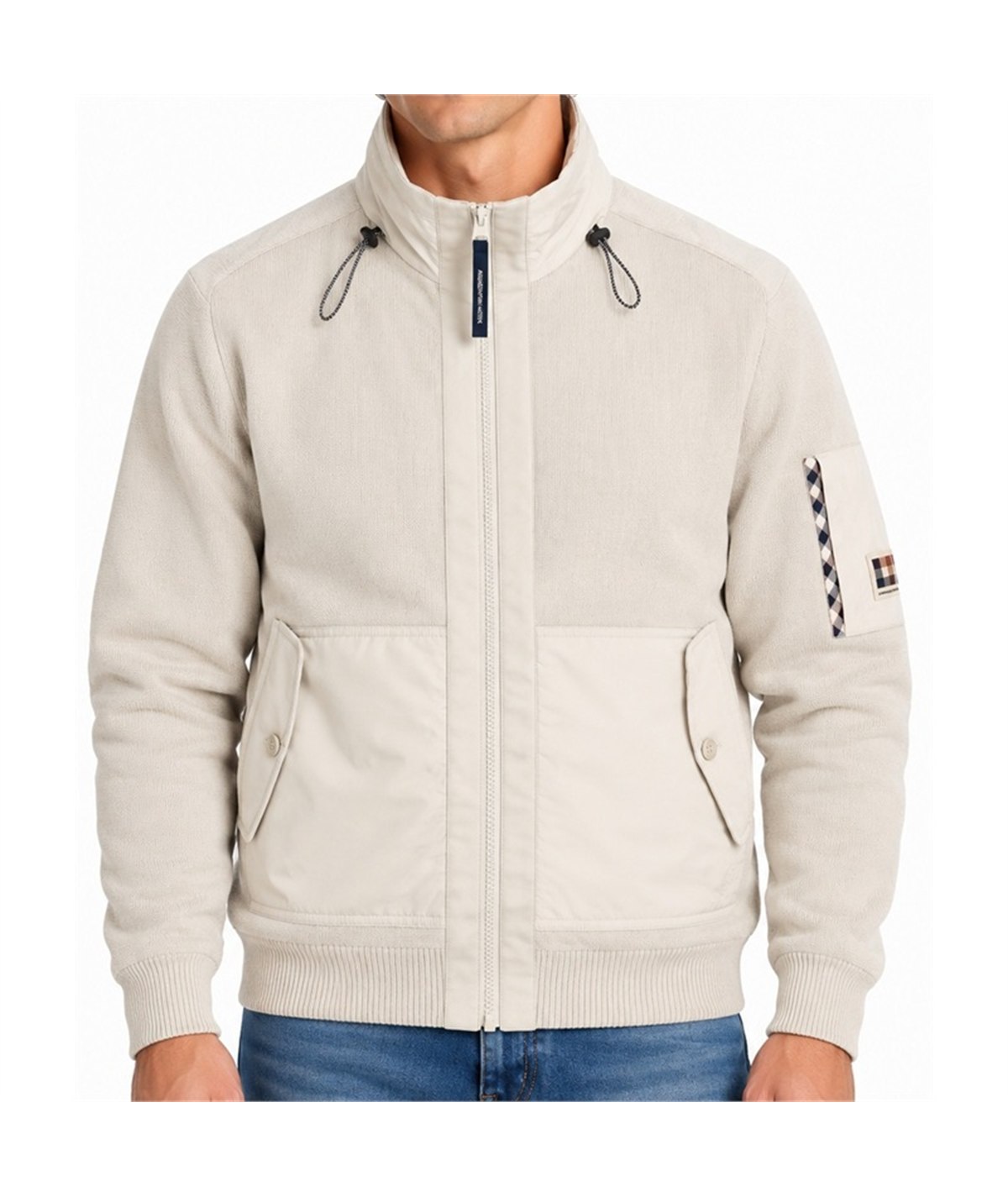 AA_A006_W001 maglia zip old white aquascutum 0