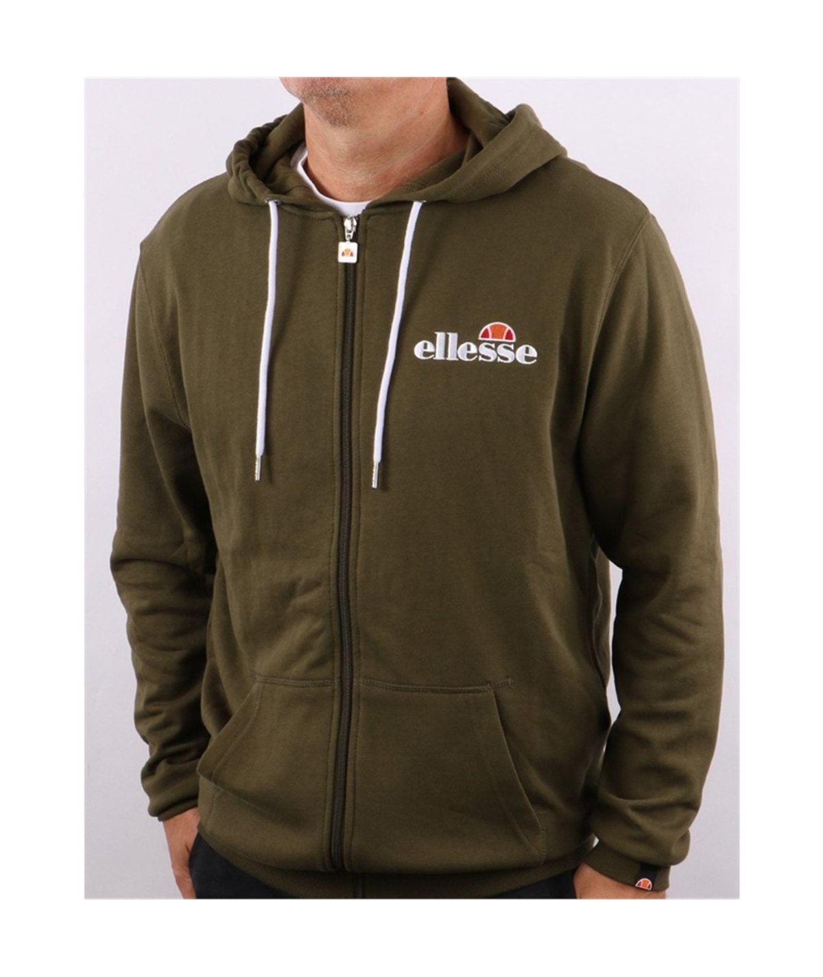 Felpa briero zip e cappuccio Ellesse - [SHK08782]