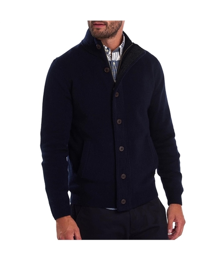 MKN0731NY91 Barbour Patch Zip Thru Sweater