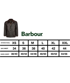 BARBOUR SIZE