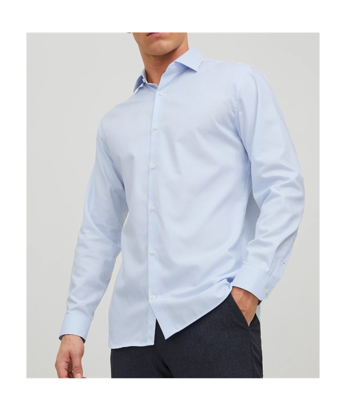 camicia parker celeste