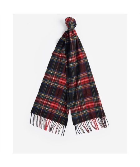 USC0137BK71 sciarpa tartan royal red barbour 1