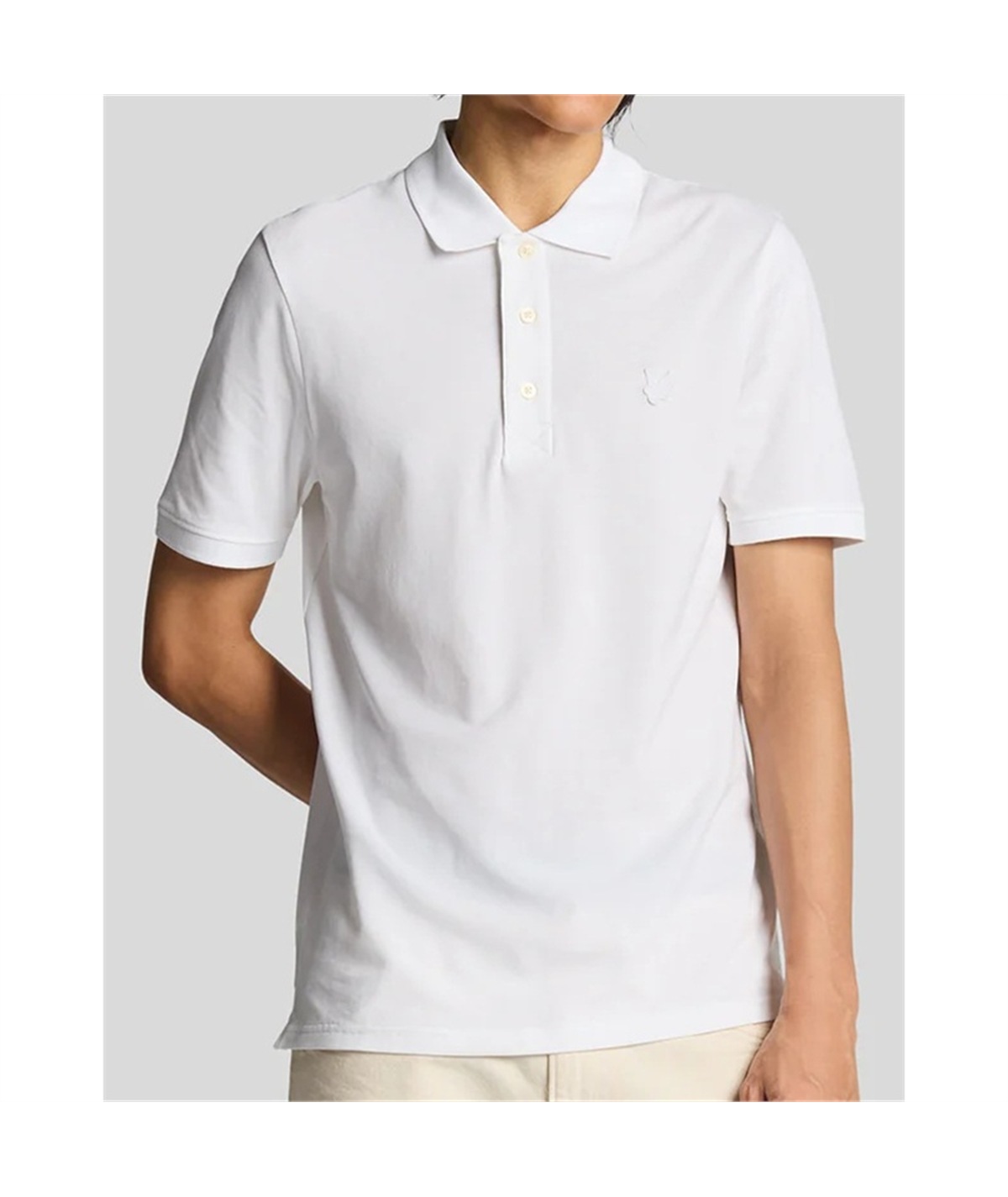 SP2255TON polo tonal Lyle & scott bianco 1 SP2255TON polo tonal Lyle & scott bianco 1